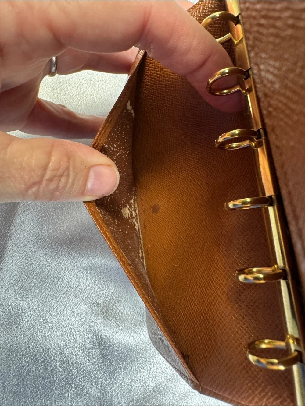 Louis Vuitton LV Monogram Canvas Brown & Gold Agenda Organizer